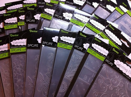 Darice embossing folders lot - darice,