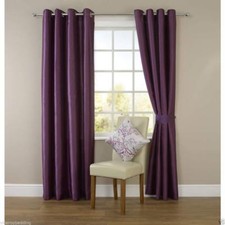 Fully Lined FAUX SILK CURTAIN