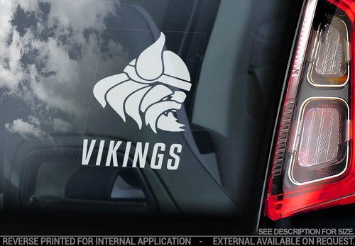 Vikings car sticker - car,