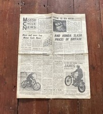 Motorcycle News Motor Cycle Bike Motorbike Original Vintage Newspaper Cutting