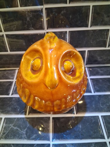 Vintage italian ceramic owl - italian,