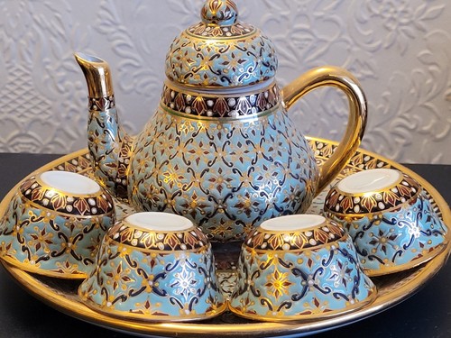 Benjarong miniature teapot - benjarong,