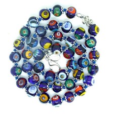 Murano Glass Necklace Blue