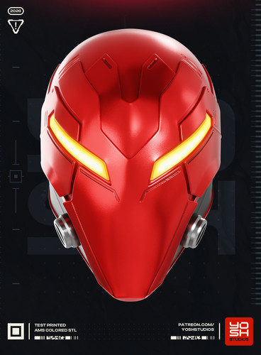 Red hood immortal helmet - red,