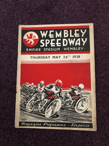 Speedway programme pre war