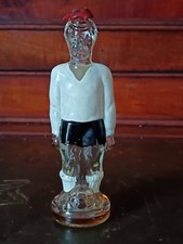 Miniature Alcohol Bottle empty - Morey Spanish Brandy in Glass Footballer