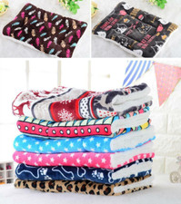 Pet dog cat blanket large pet mat kennel mattress soft cushion warm washable D1