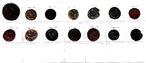 Coin set 14 roman - of,