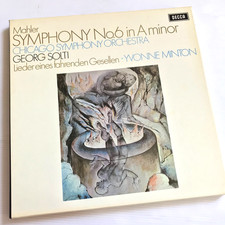 Mahler Symphony No 6 Six Georg Solti CSO Decca 2LP Box SET 469-70
