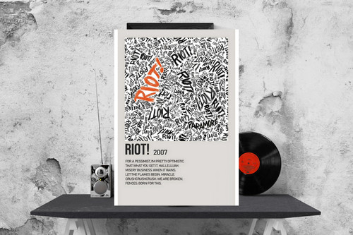 Paramore riot album - riot, cover