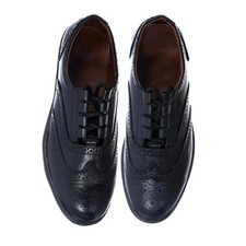 NEW MENS BLACK GENUINE LEATHER
