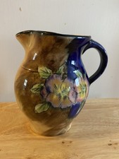 H & K Tunstall Vintage ‘Viola’ Jug. Hand Painted. Signed Artist R. Grocott VGC
