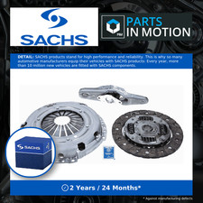 Clutch Kit 3pc (Cover+Plate+Releaser) fits SKODA CITIGO 1.0 11 to 19 Sachs New