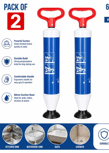 Pack sink drain plunger 60mm - pack,