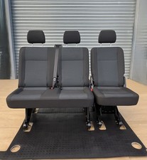 Genuine VW Transporter T6 T6.1 Rear Kombi Seats 2+1 Simora, Floor Belts Brackets