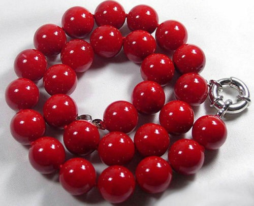 Natural red coral color - natural, shell