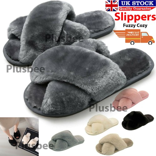 Womens slippers ladies fluffy - womens,