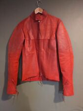 M.A+ Maurizio Amadei Red Leather Jacket