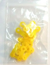 BROTHER SILVER REED KNITTING MACHINE 4.5MM PUNCH CARD SNAPS YELLOW X 6 PAIRS