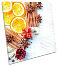 Mulled Wine Spices Herbs Picture CANVAS WALL ART Square Print