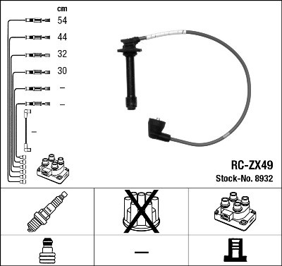 Ignition cable kit for - cable,