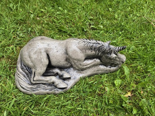 Grey unicorn fantasy stone - grey,