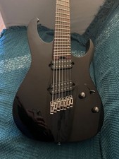 Ibanez RGMS7-BK RG Iron Label black seven strings fanned