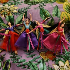 Four Gisela Graham Festival Fairies. Christmas Decoration.