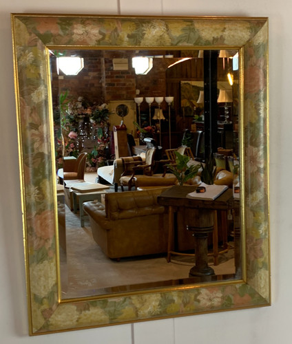 Vintage oil painted green - oil,