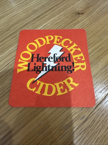 Woodpecker cider beer mat - woodpecker,
