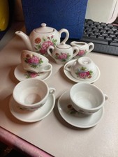 Dolls Tea Set Pink Rose