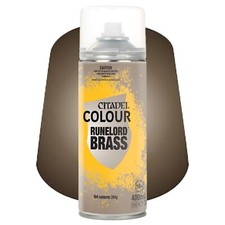 Citadel RUNELORD BRASS Spray Paint 400ml Games Workshop Primer Undercoat Base