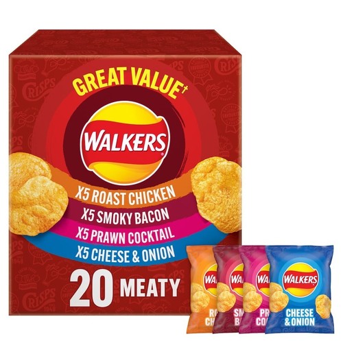 Walkers meaty variety crisps - walkers,
