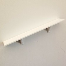 White wall shelf - 12", 2"