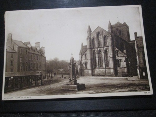 Postcard hexham market - postcard, hexham,