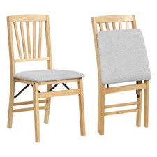 Set of 2 Folding Dining Chairs