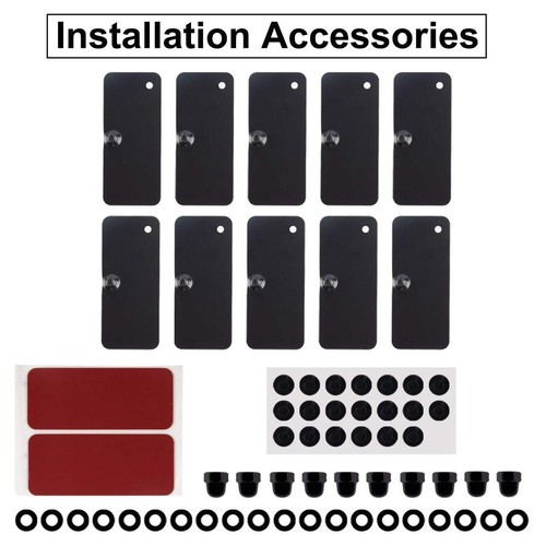 12pcs rear window louvers - rear,