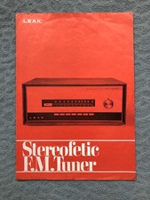 LEAK Stereofetic FM Tuner - HI-FI Sales & Specification Brochure