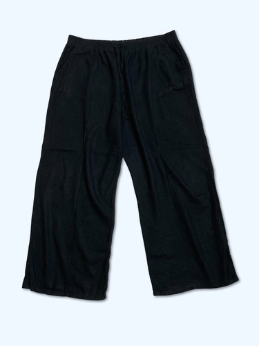 George linen black - linen, lightweight