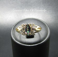 9k 9ct Gold Ring Mystic Topaz
