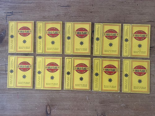 Vintage empty packet gold - empty,