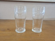 2 Carling Glasses-Pint-Accredited. Pub Man Cave Home Bar. New, Old Stock.