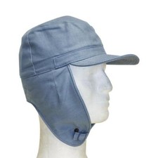 Genuine Swedish Army Surplus Blue Winter Hat Fold Down Ears