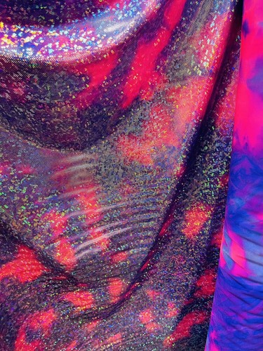 New tie dye hologram - tie, nylon