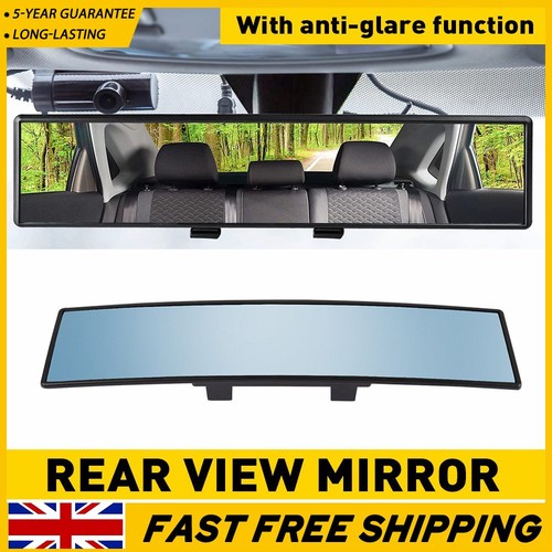 Blue glass rear view mirror - blue,