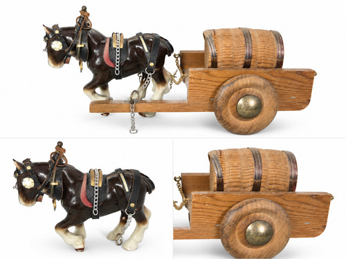 Vintage shire horse ornament - horse,