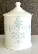Laura Ashley Ceramic Cosmetic Jar Josette  Duck Egg 12cm 4.5inch China