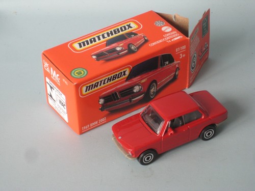 Matchbox 1969 bmw 2002 red - 2002,