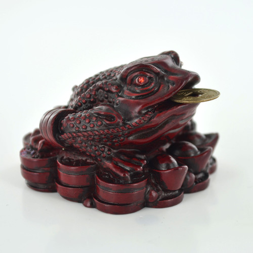 Small legged red resin money - 3,