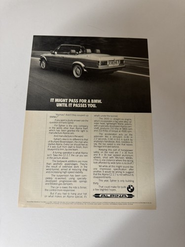 Original vintage alpina bmw - original,